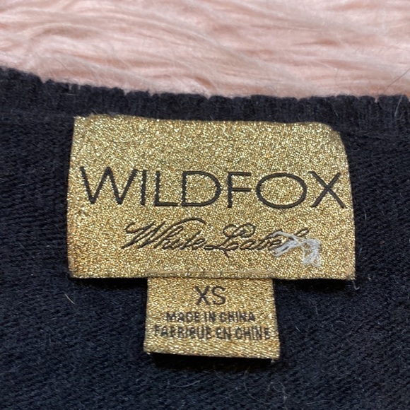 Wildfox White Label Black Jumper with Daisy Sequins sz XS - Picture 4 of 11